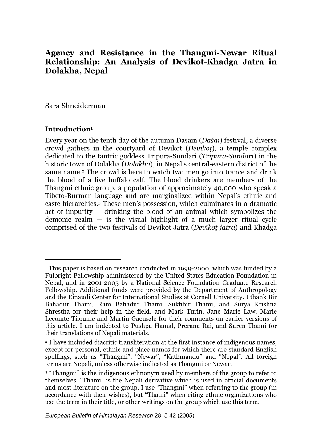 An Analysis of Devikot-Khadga Jatra in Dolakha, Nepal