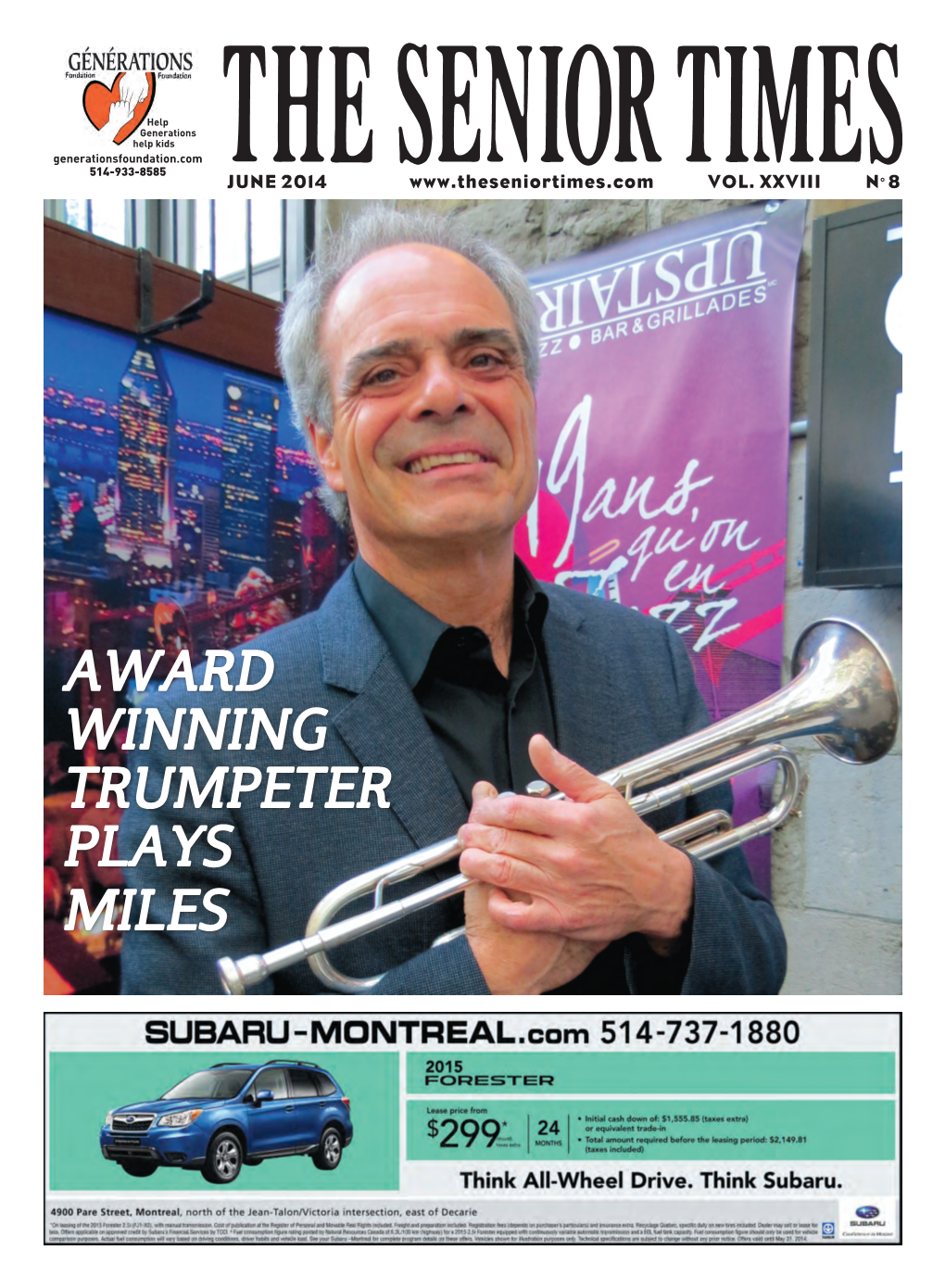 Award Winning Trumpeter Plays Miles Upper Canada Playhouse $89 the Ladies Foursome by Norman Foster, July 6