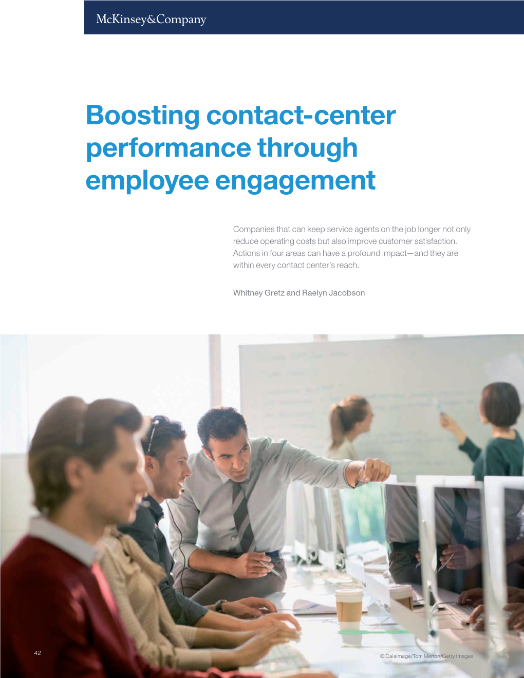 Boosting Contact-Center Performance Through Employee Engagement