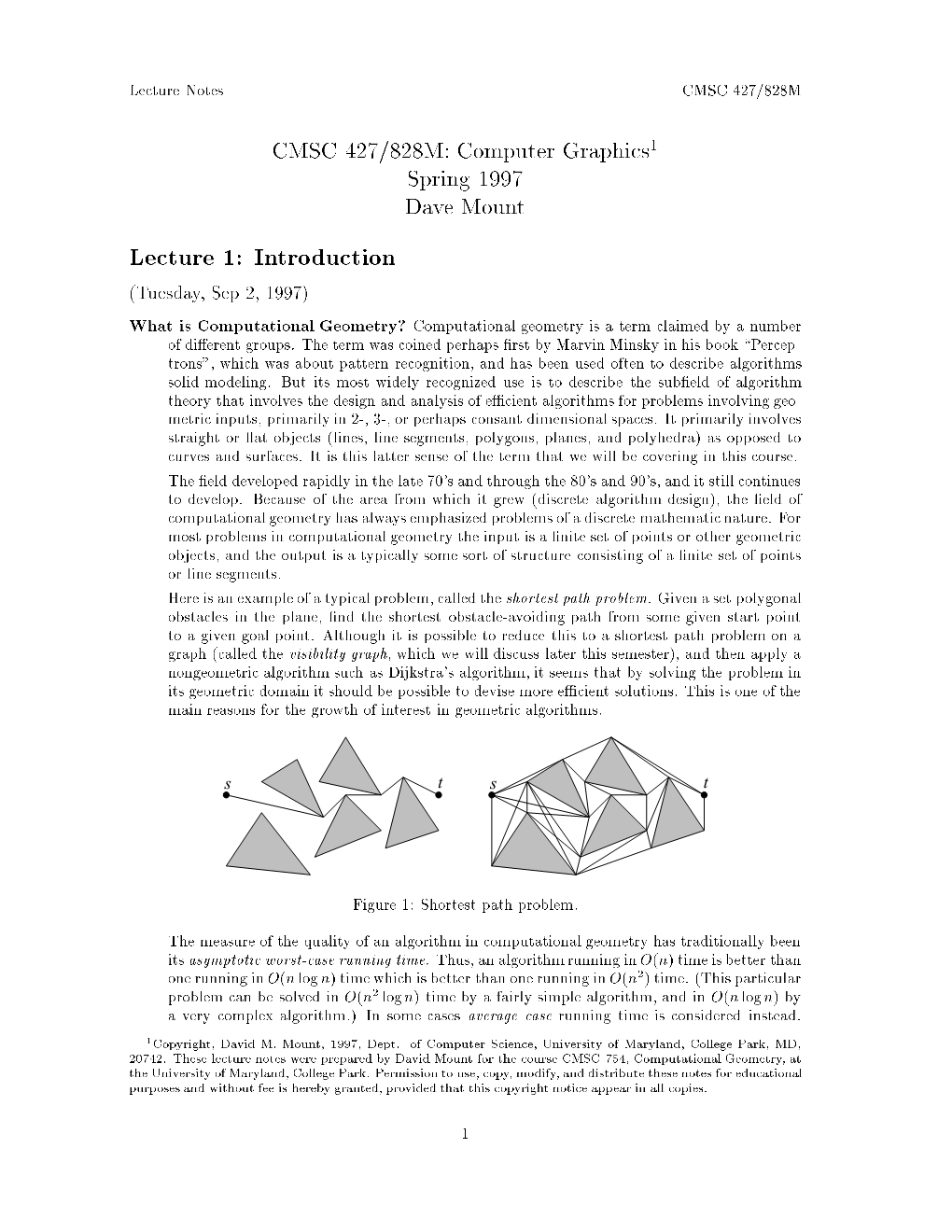 Lecture 1: Introduction