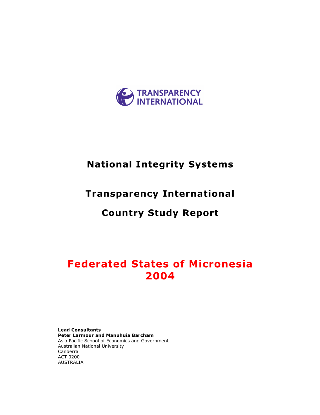 Federated States of Micronesia 2004