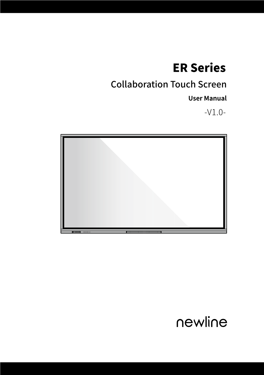 ER Series Collaboration Touch Screen User Manual