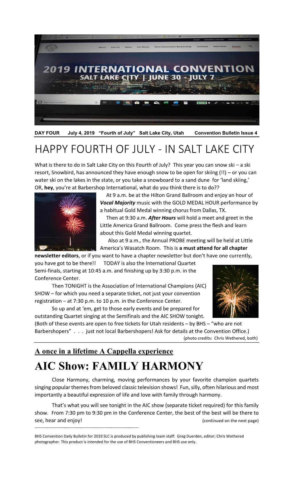 Happy Fourth of July - in Salt Lake City
