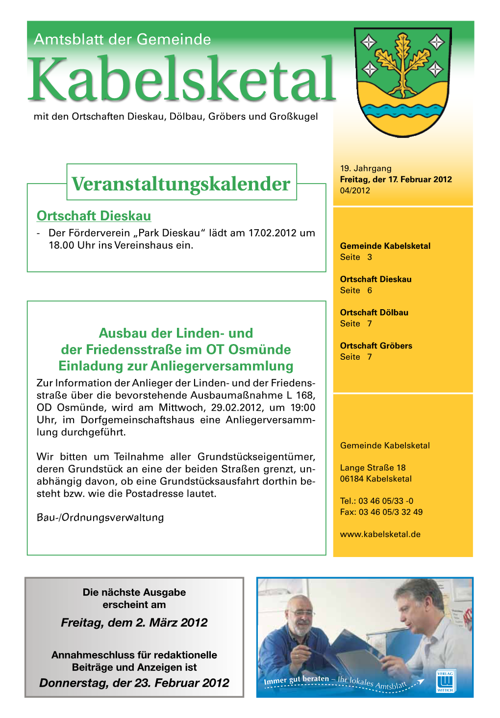 Veranstaltungskalender 04/2012