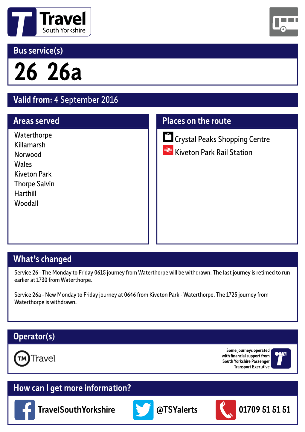 26 26A Valid From: 4 September 2016