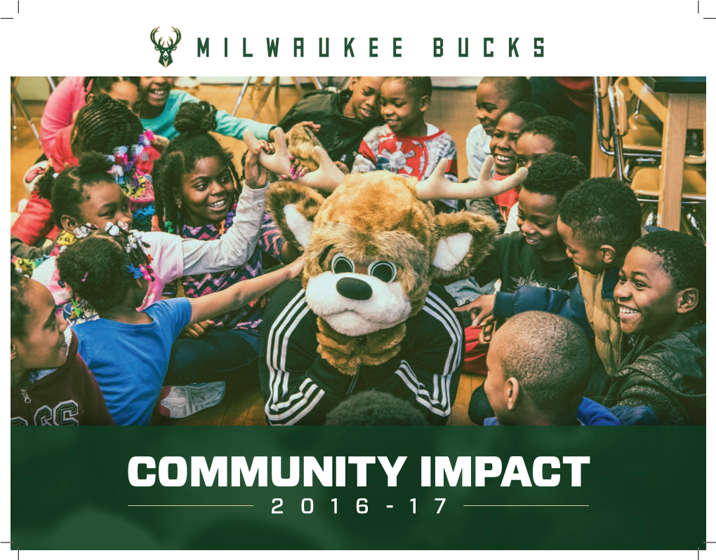 COMMUNITY IMPACT 2016-17 Dear Friends –