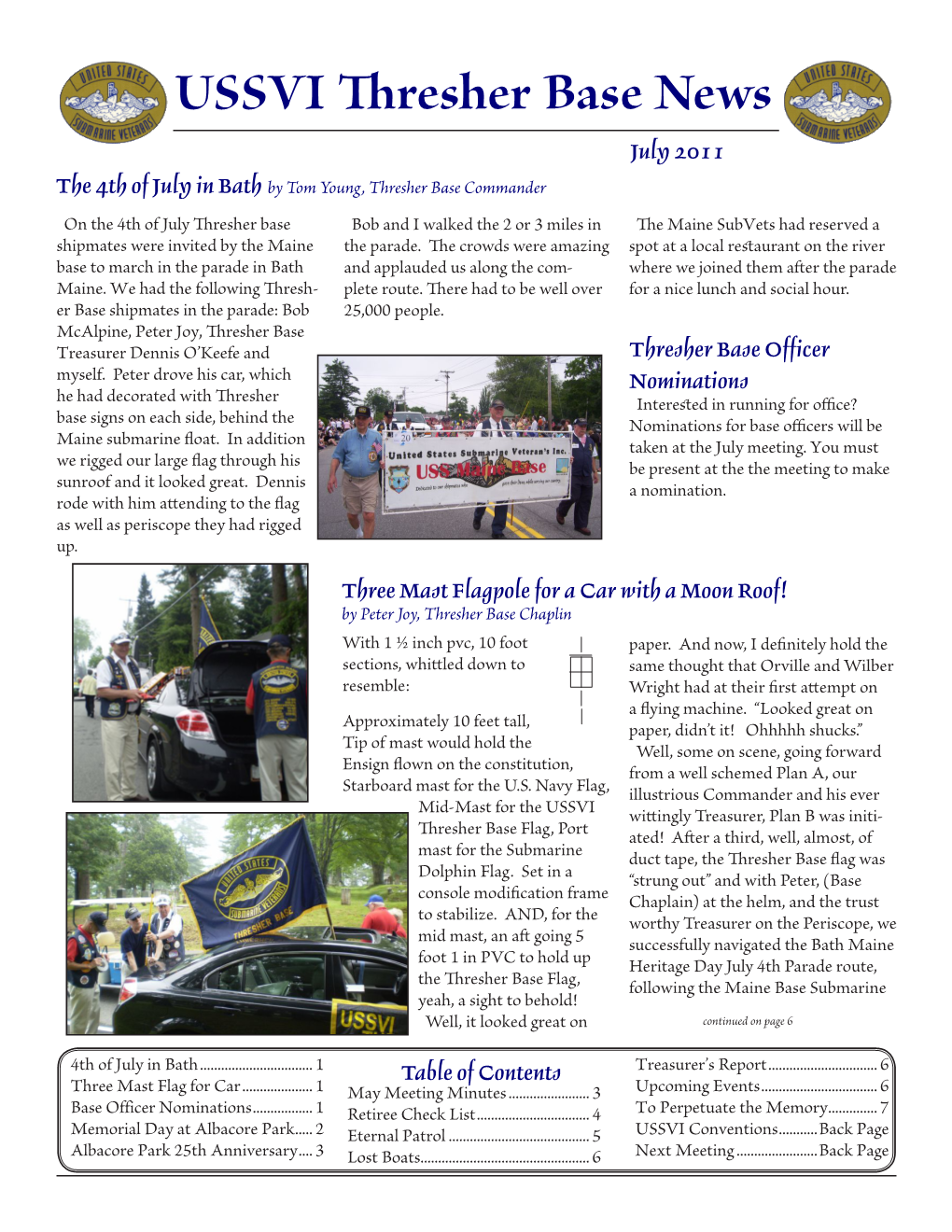 USSVI Thresher Base News July 2011