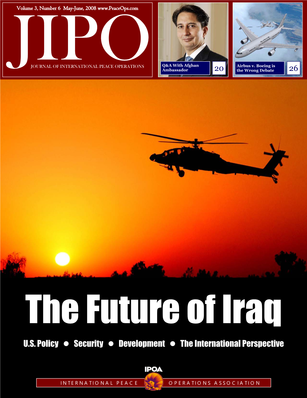 JOURNAL of INTERNATIONAL PEACE OPERATIONS Q&A with Afghan Airbus V