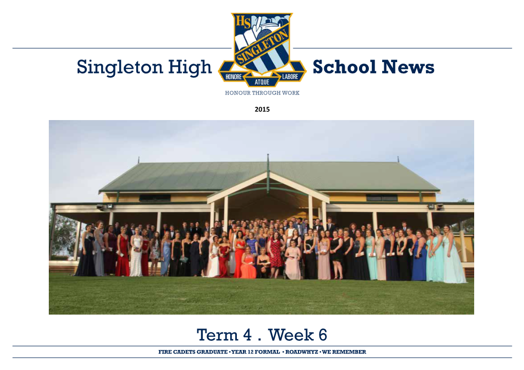 Singleton High School News