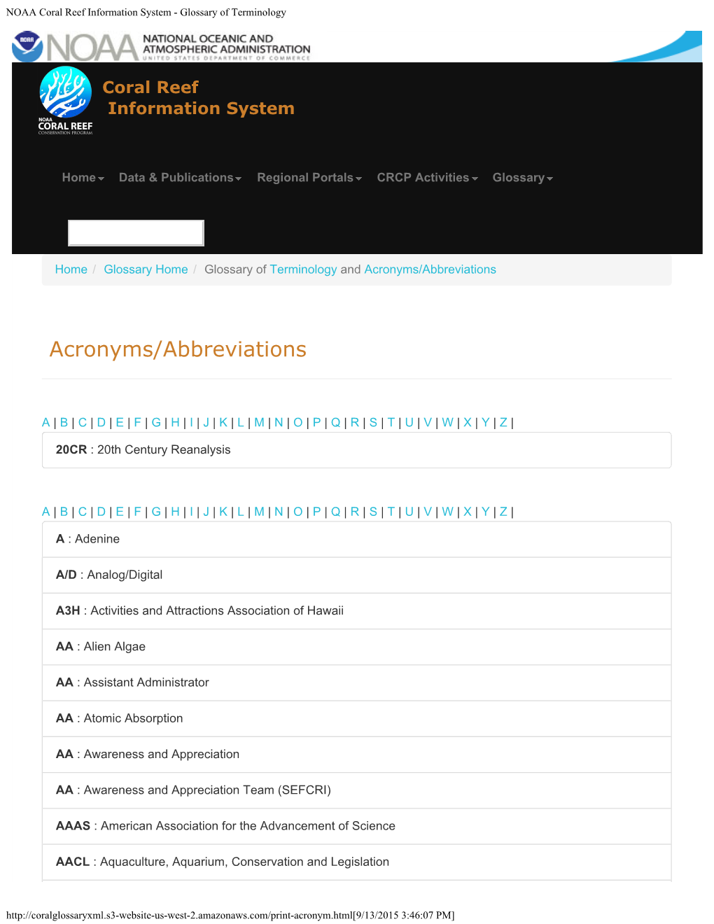 Acronyms/Abbreviations