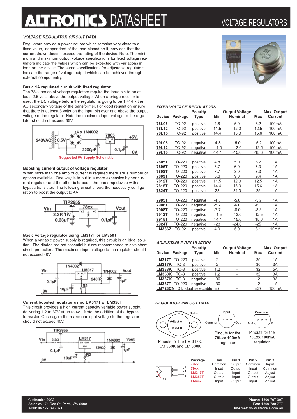 Voltage Regulators