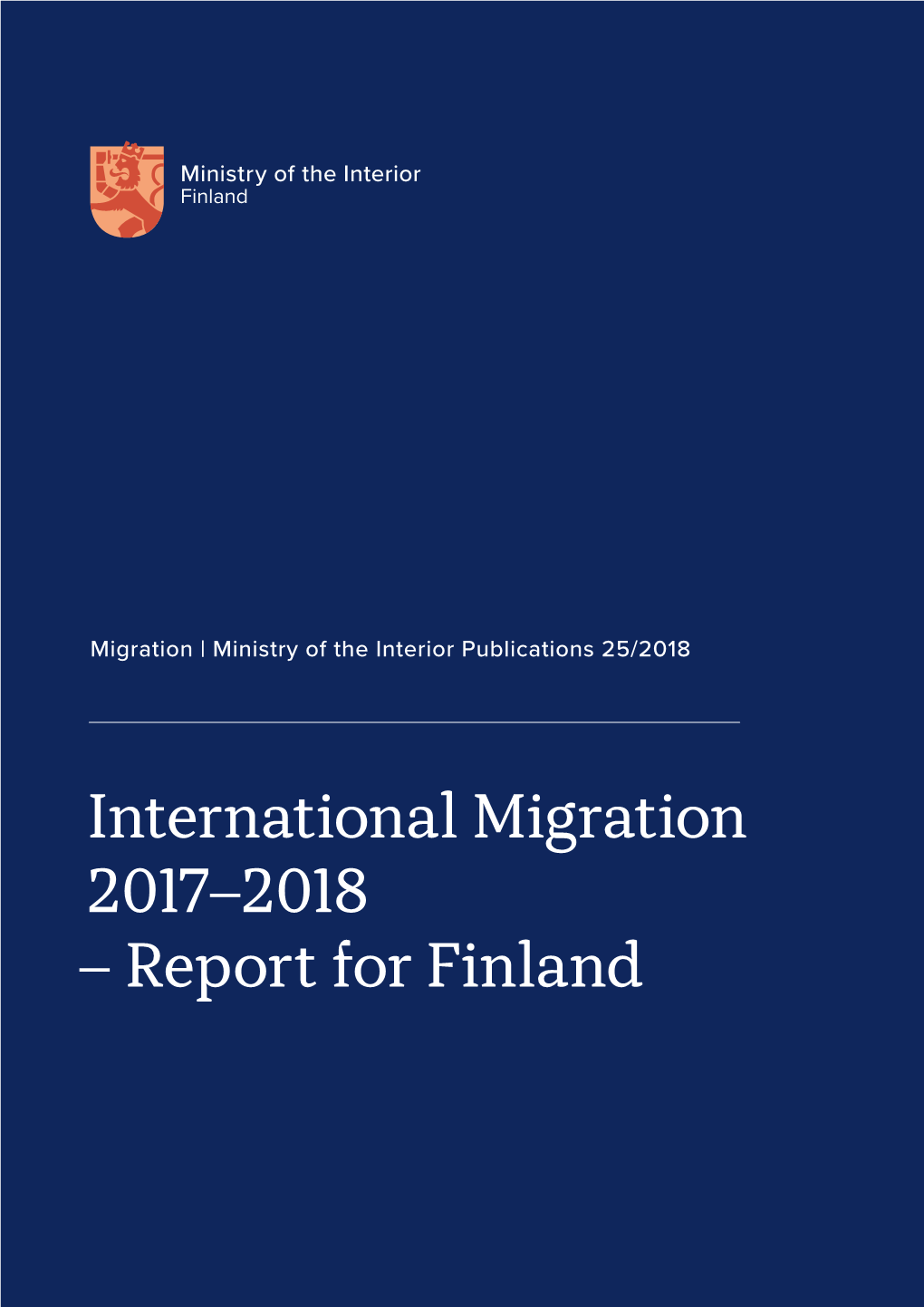 International Migration 2017–2018 – Report for Finland