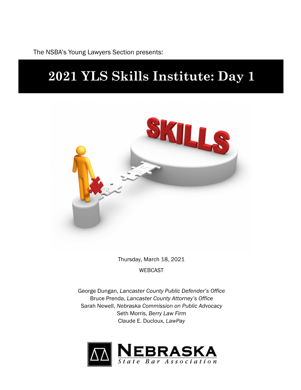 2021 YLS Skills Institute: Day 1