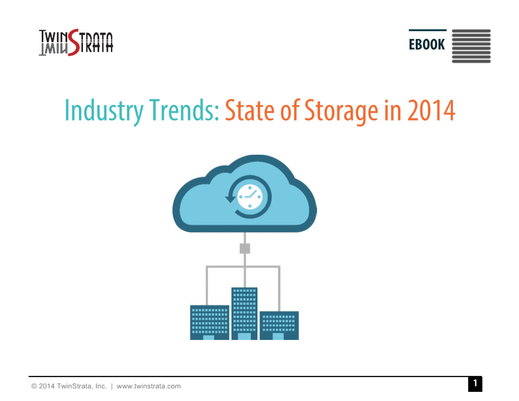 Industry Trends: State of Storage in 2014