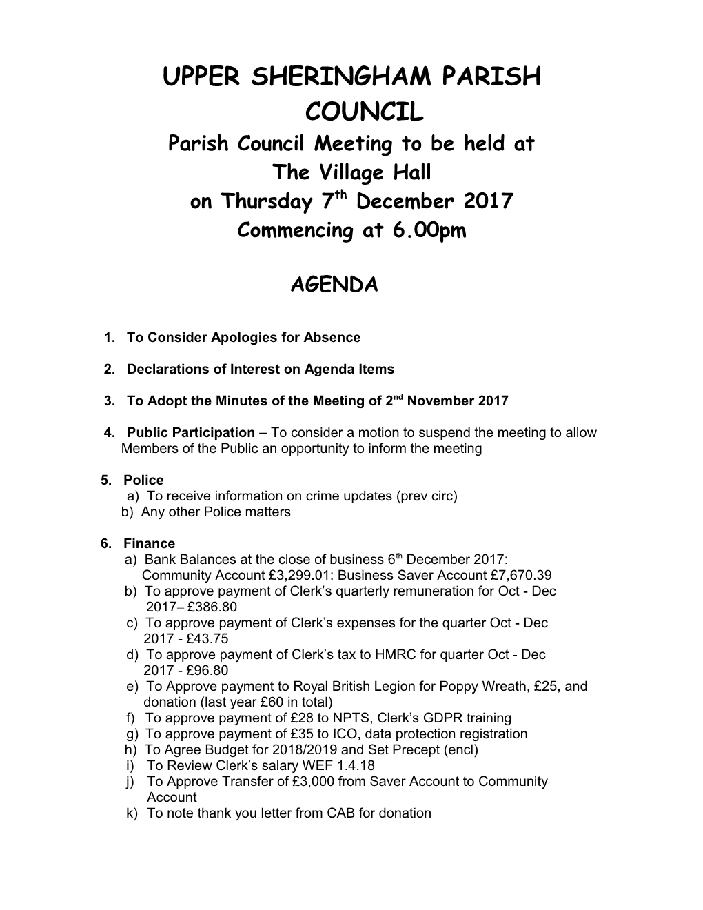 Happisburgh Parish Council s1