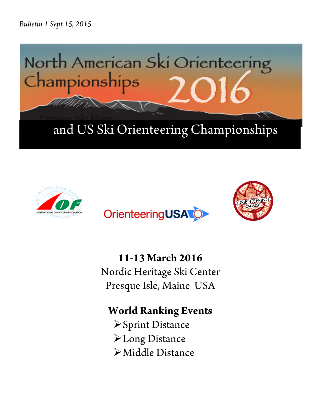 And US Ski Orienteering Championships