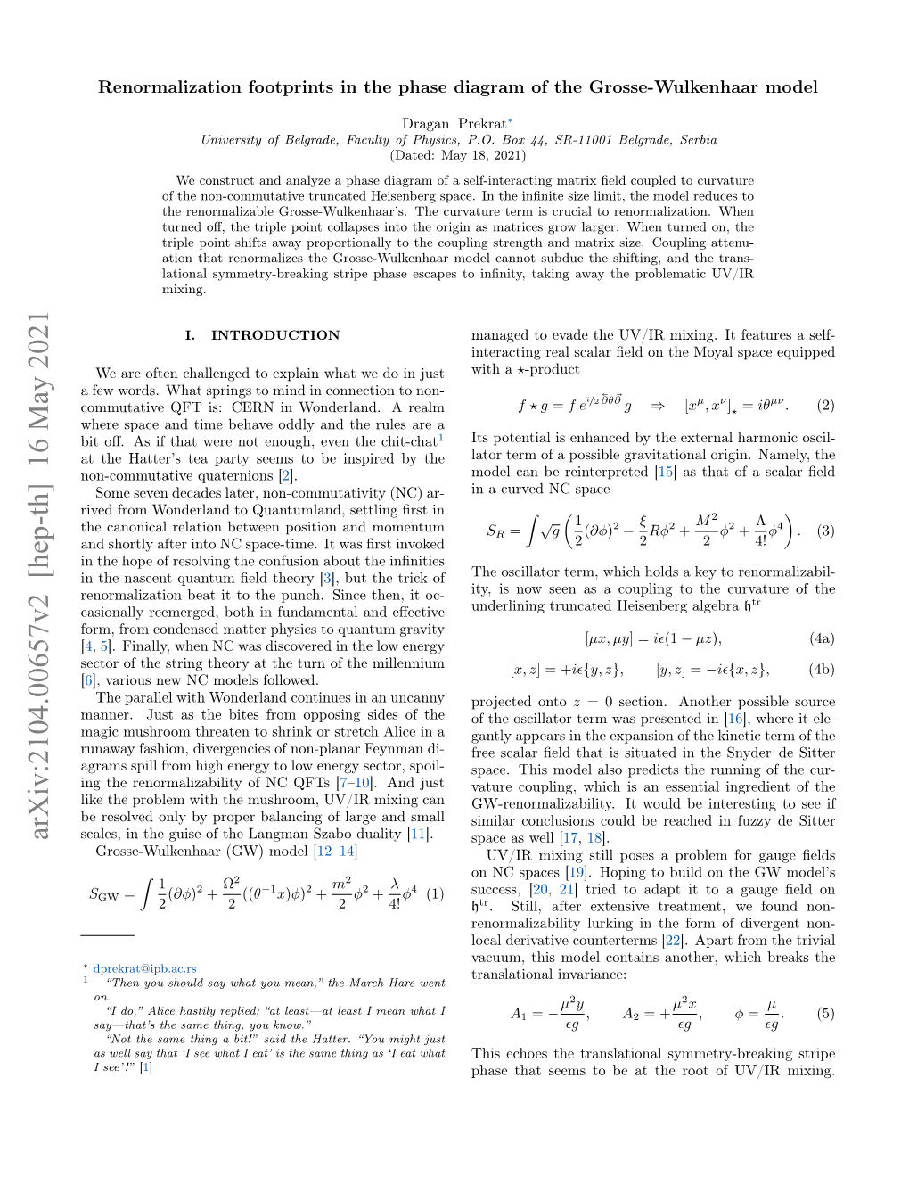 Arxiv:2104.00657V2 [Hep-Th] 16 May 2021 Scales, in the Guise of the Langman-Szabo Duality [11]