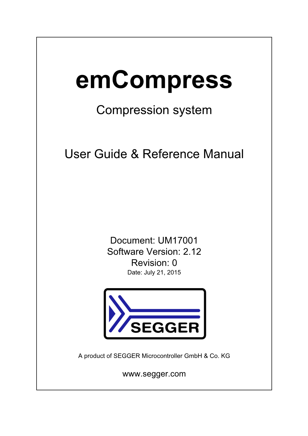 Emcompress User Guide & Reference Manual