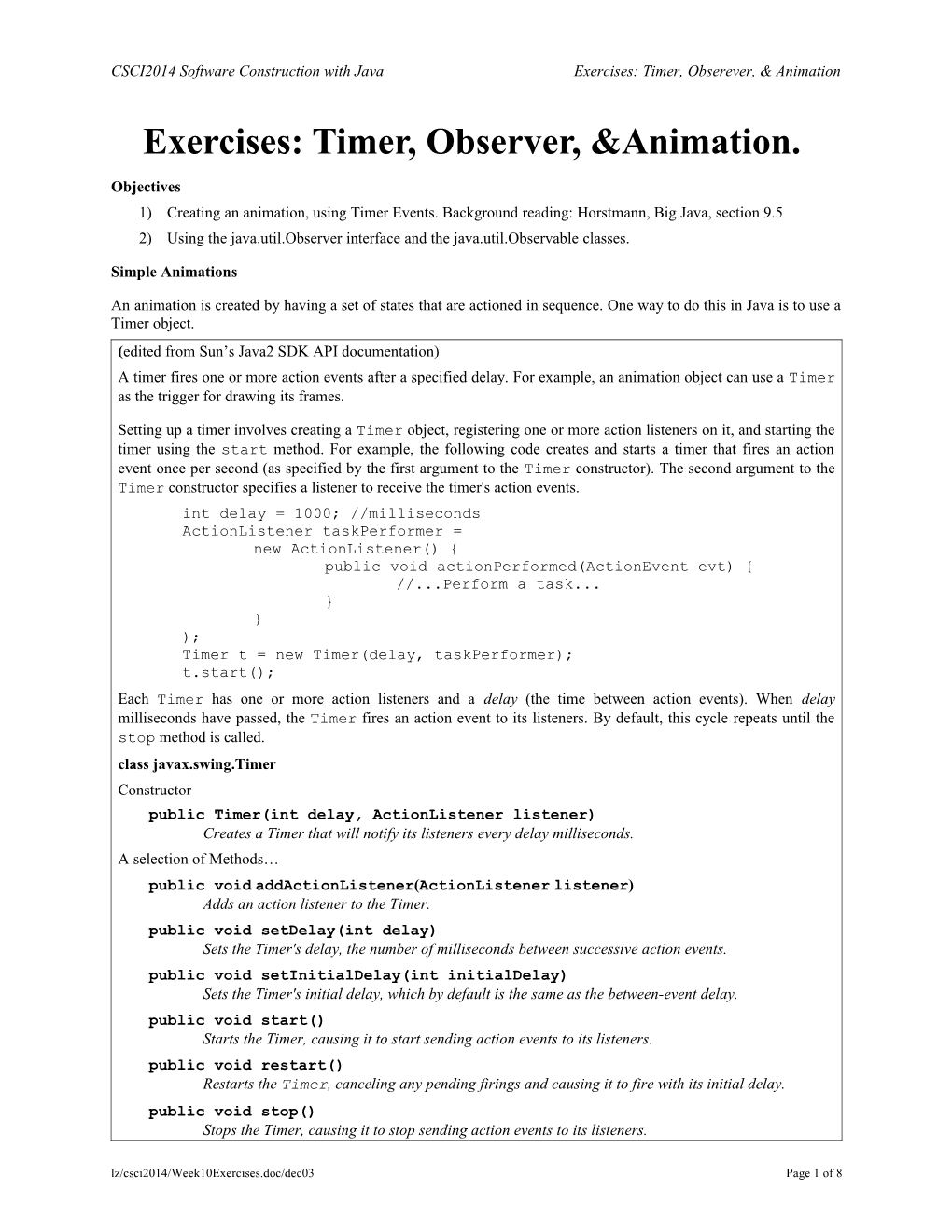 CSCI2014 Exercises:Composite Design Pattern