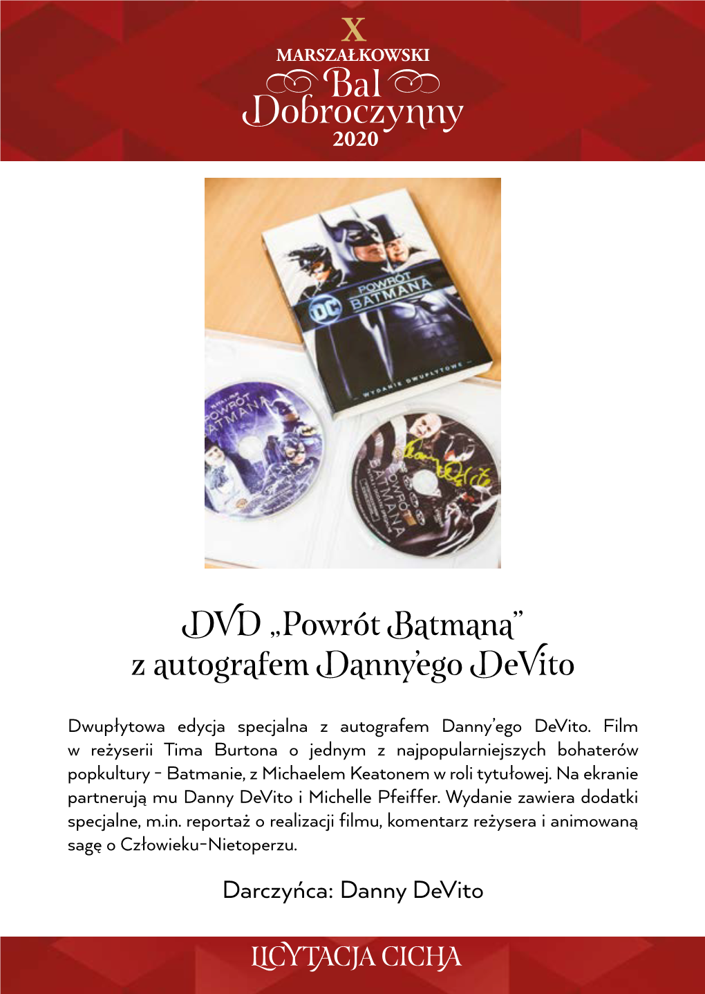 DVD „Powrót Batmana” Z Autografem Danny'ego Devito