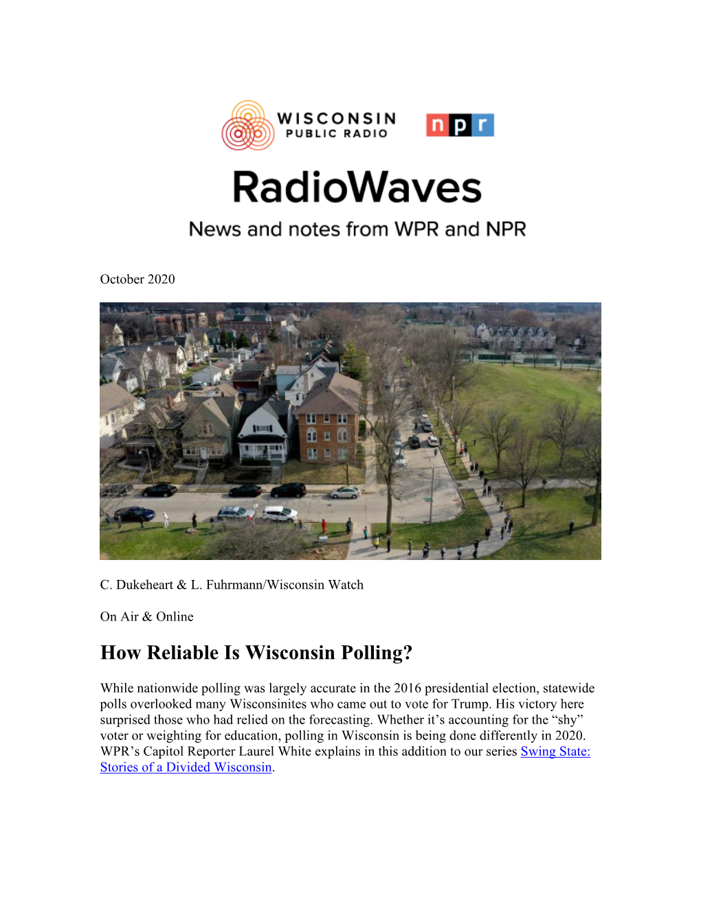 How Reliable Is Wisconsin Polling?