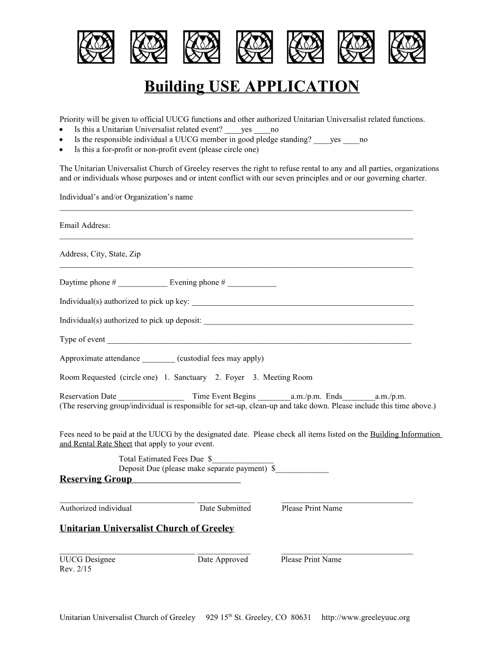 Building USE APPLICATION