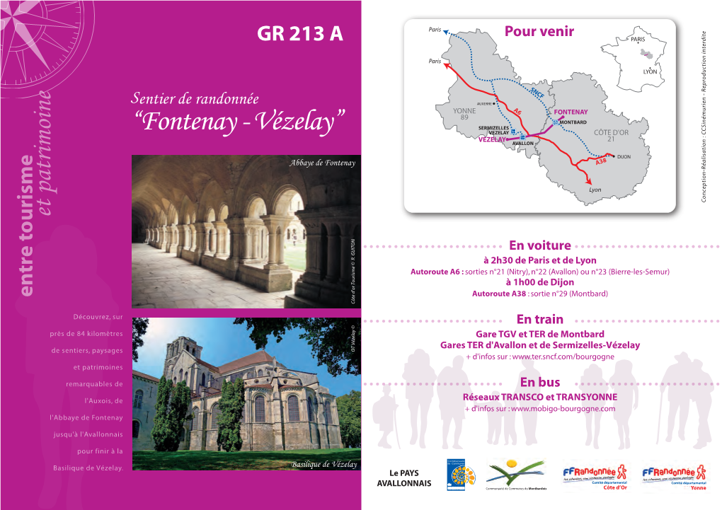 “Fontenay - Vézelay” VEZELAY Ter CÔTE D'or VEZELAY Ter 21 AVALLON