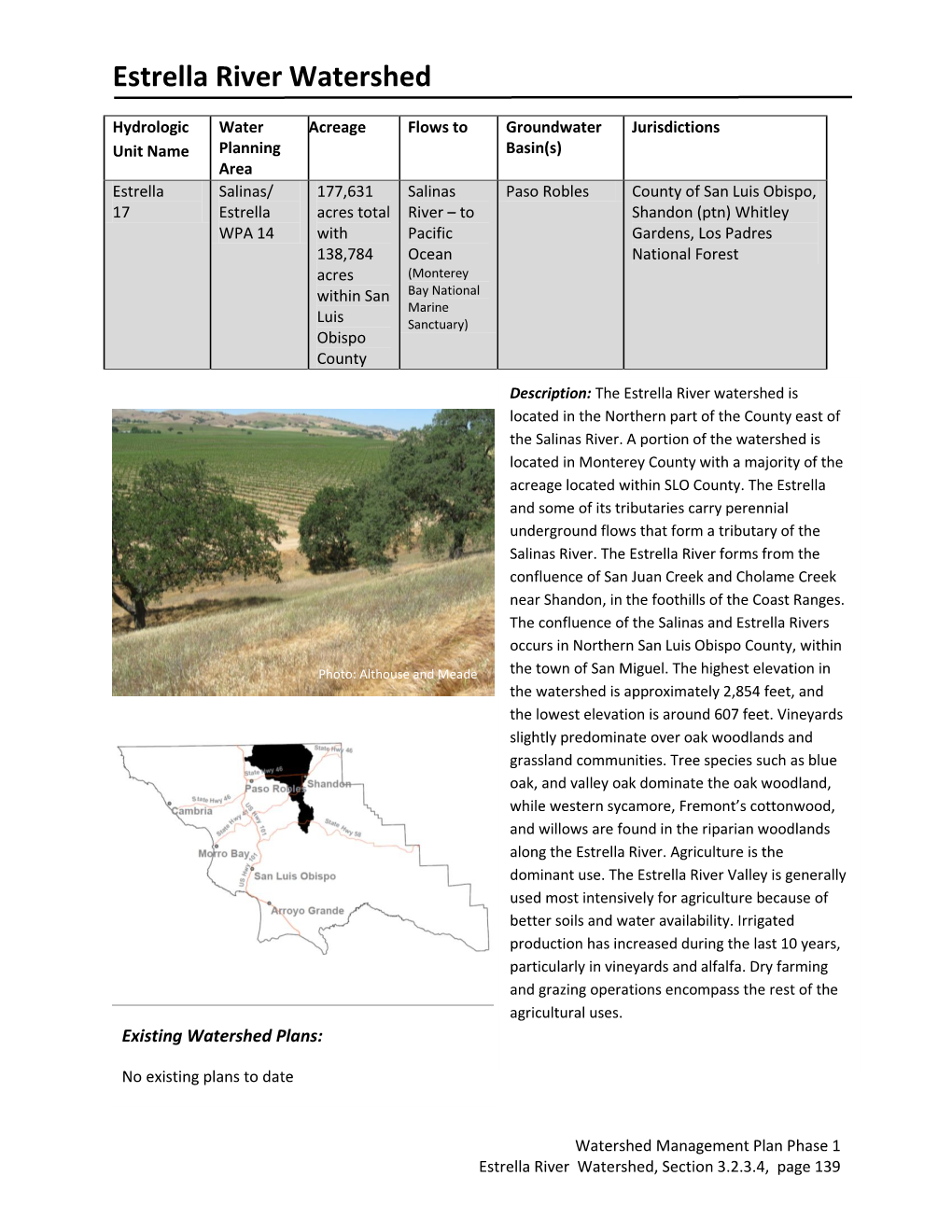 Estrella River Watershed