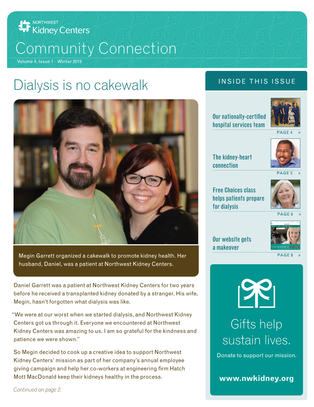 Community Connection Volume 4, Issue 1 · Winter 2015