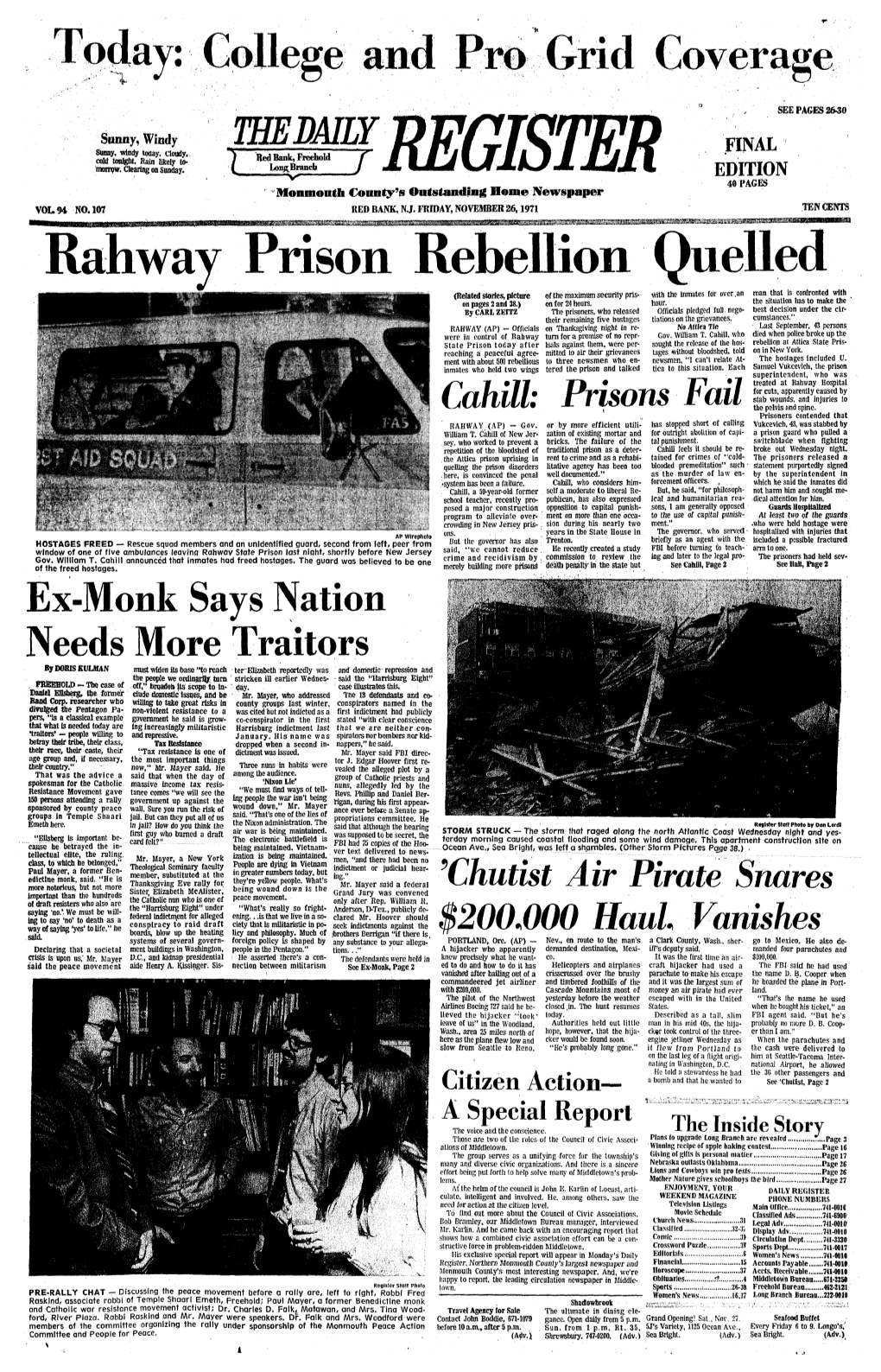 Railway Prison Rebellion Quelled