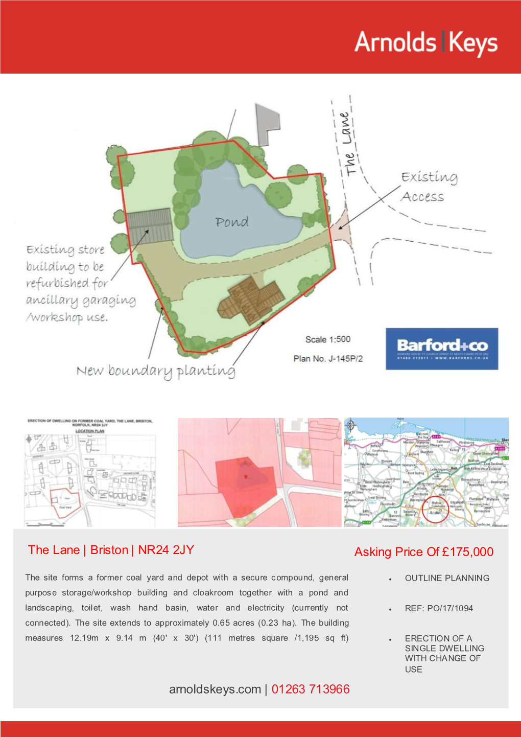 The Lane | Briston | NR24 2JY Asking Price of £175,000