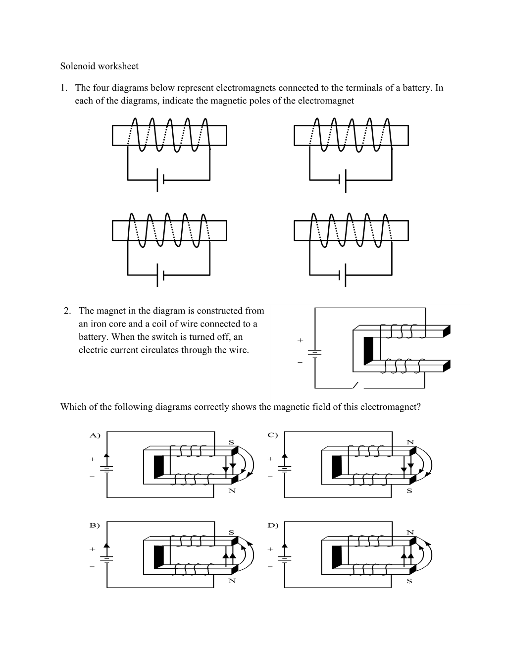 Solenoid Practice