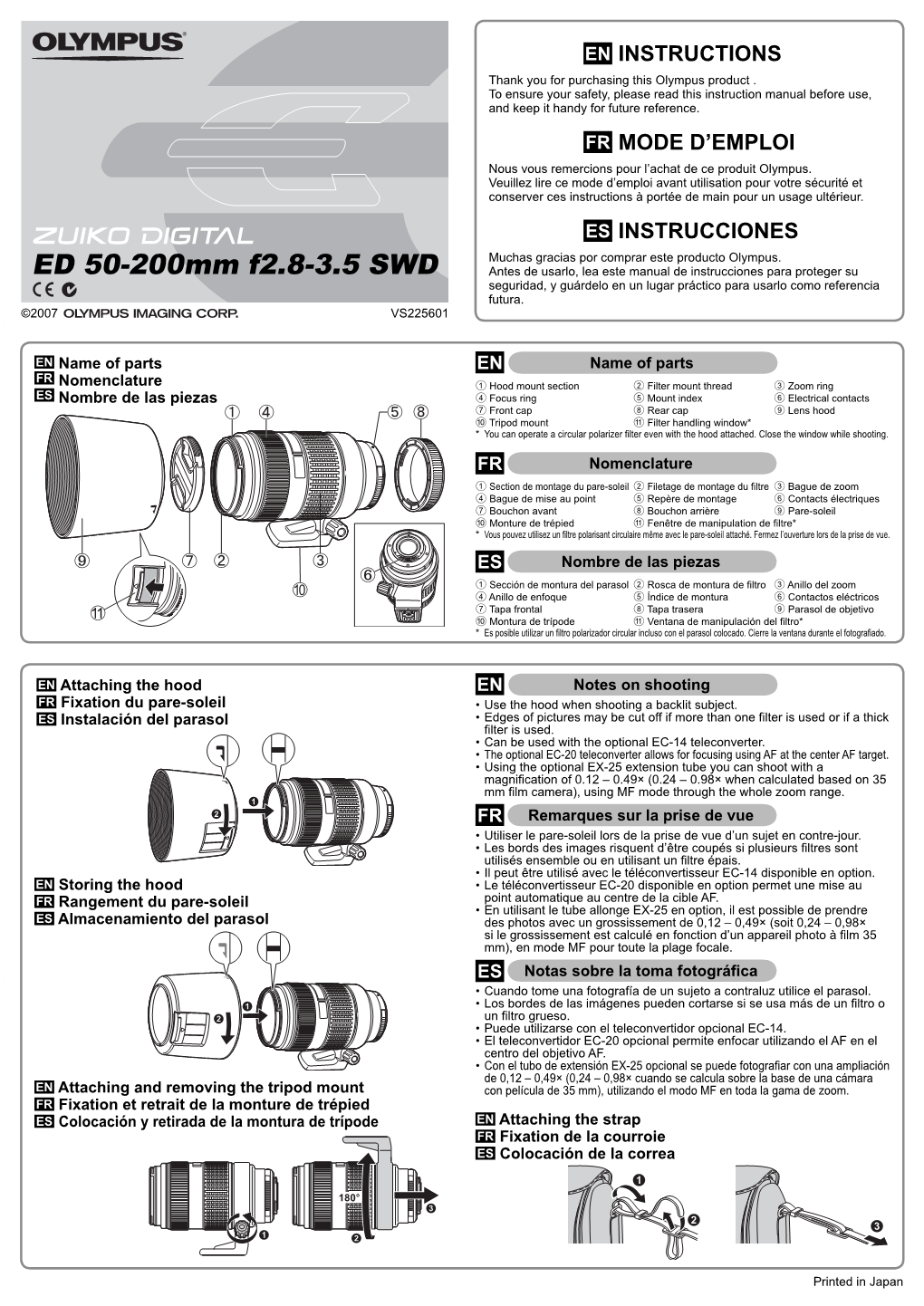 ED 50-200Mm F2.8-3.5