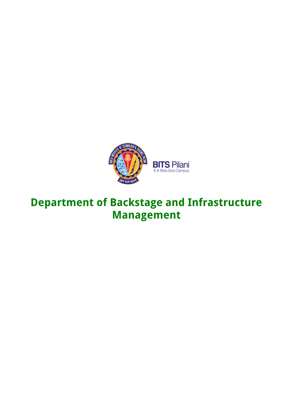 Department of Backstage and Infrastructure Management Introduction to Transmission Cables