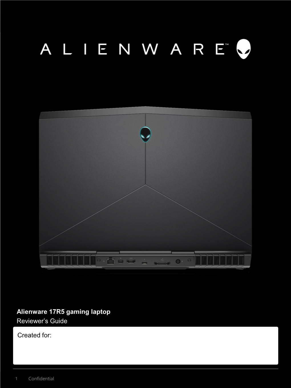 Alienware 17 Reviewers Guide