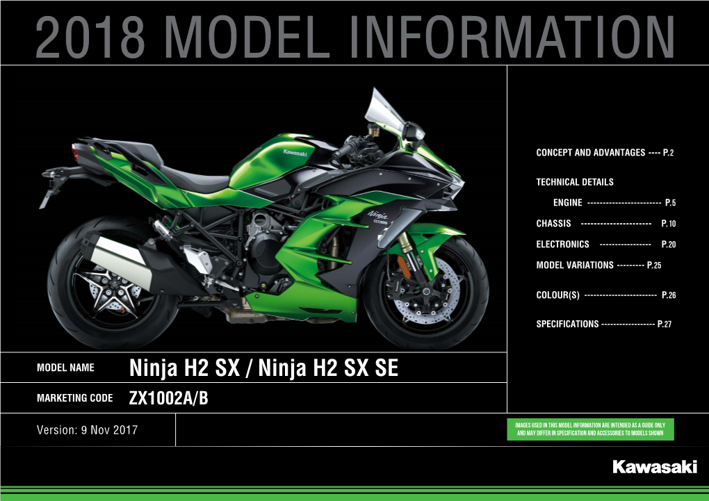 2018 Model Information