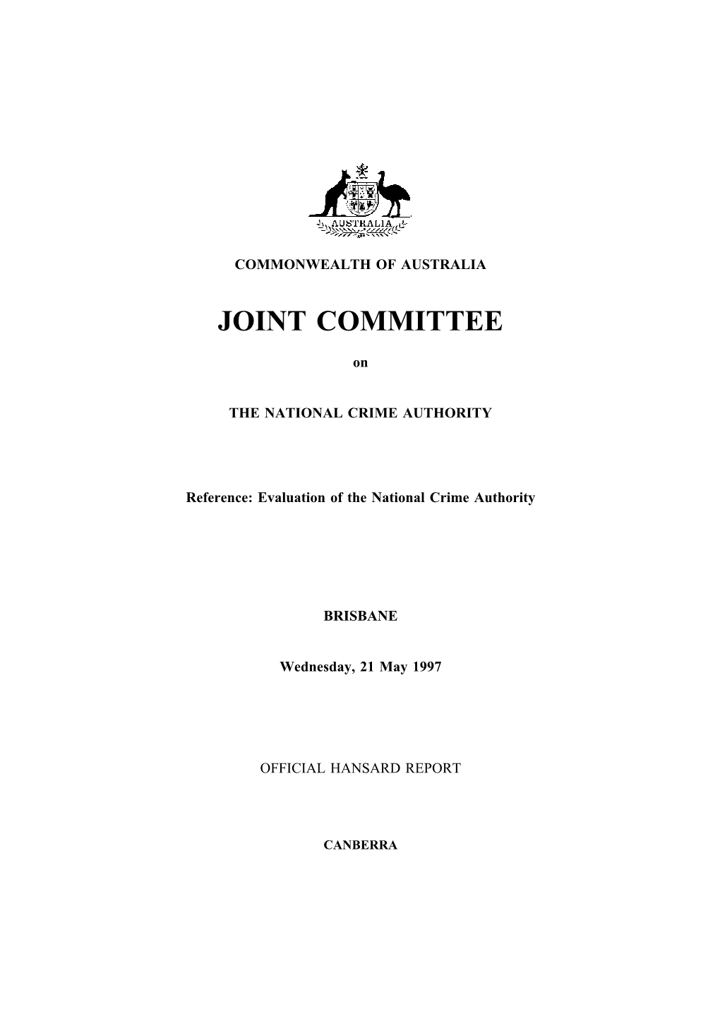 Joint Committee