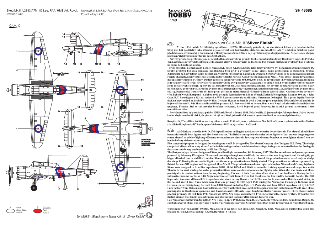 SH 48085 Blackburn Skua Mk. II