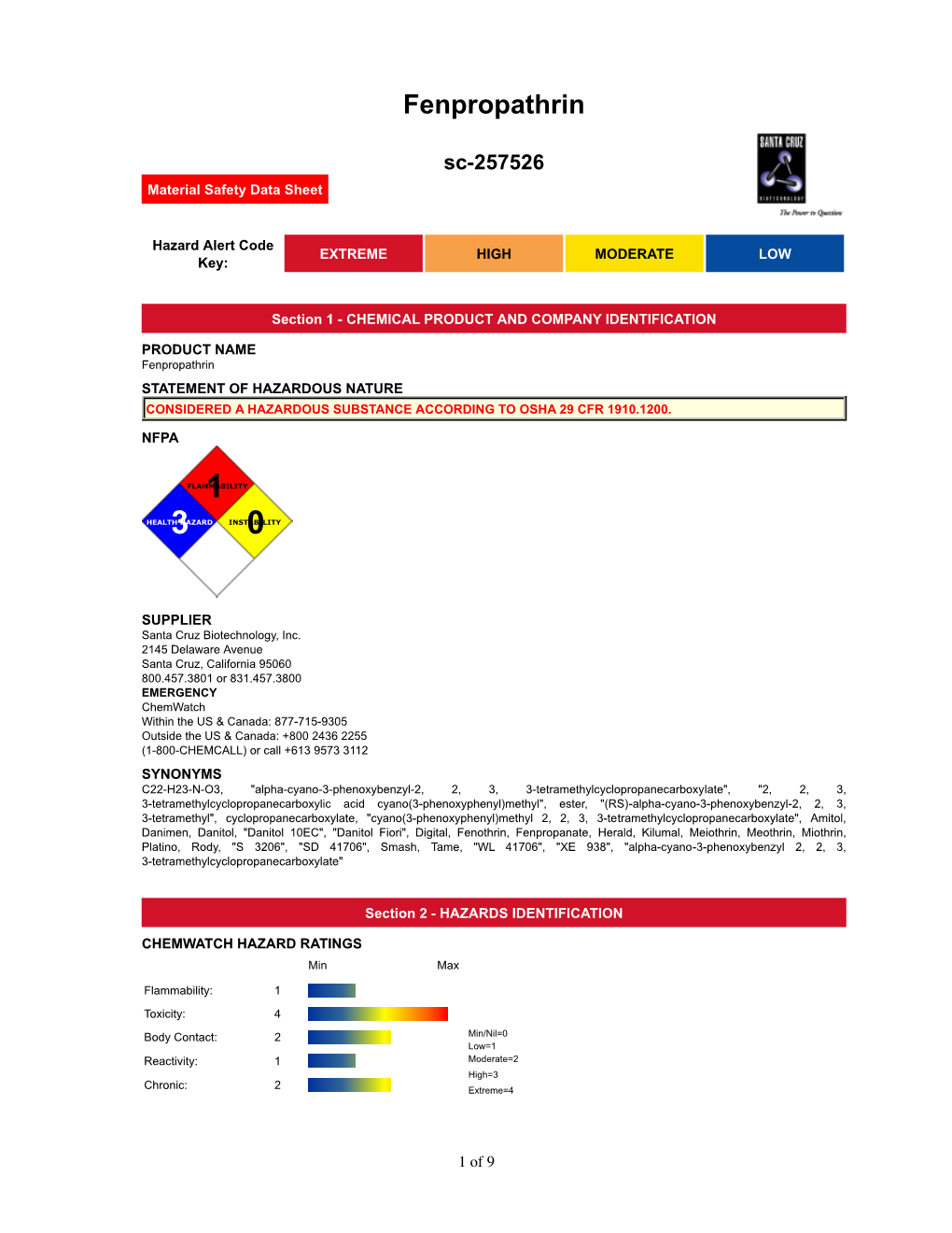 Fenpropathrin