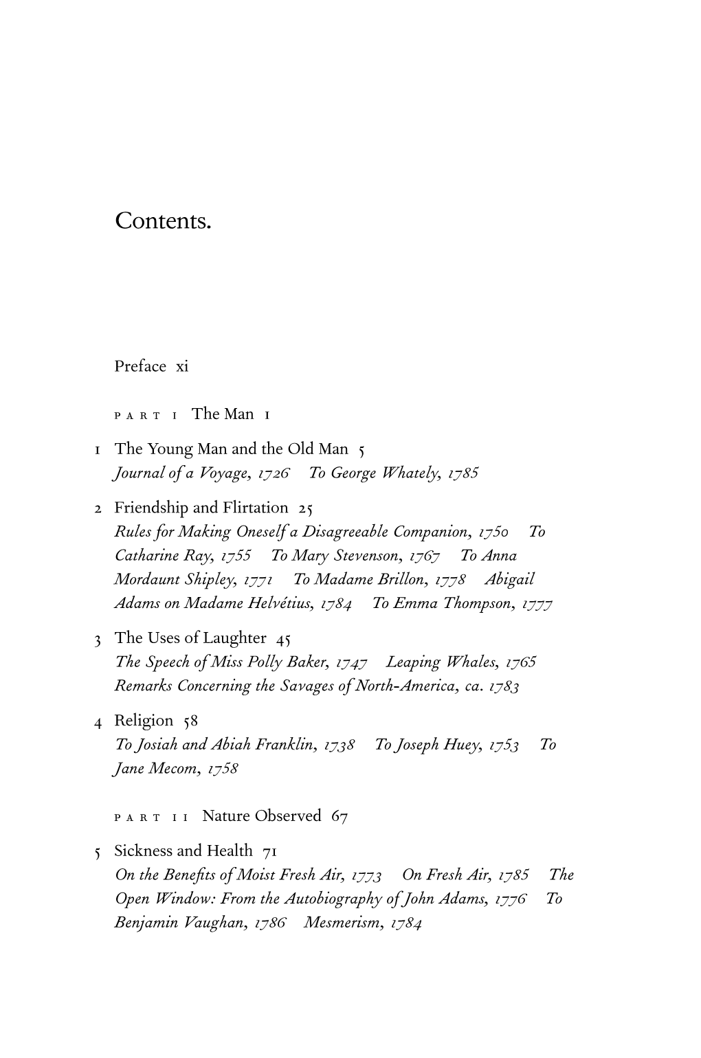 Table of Contents