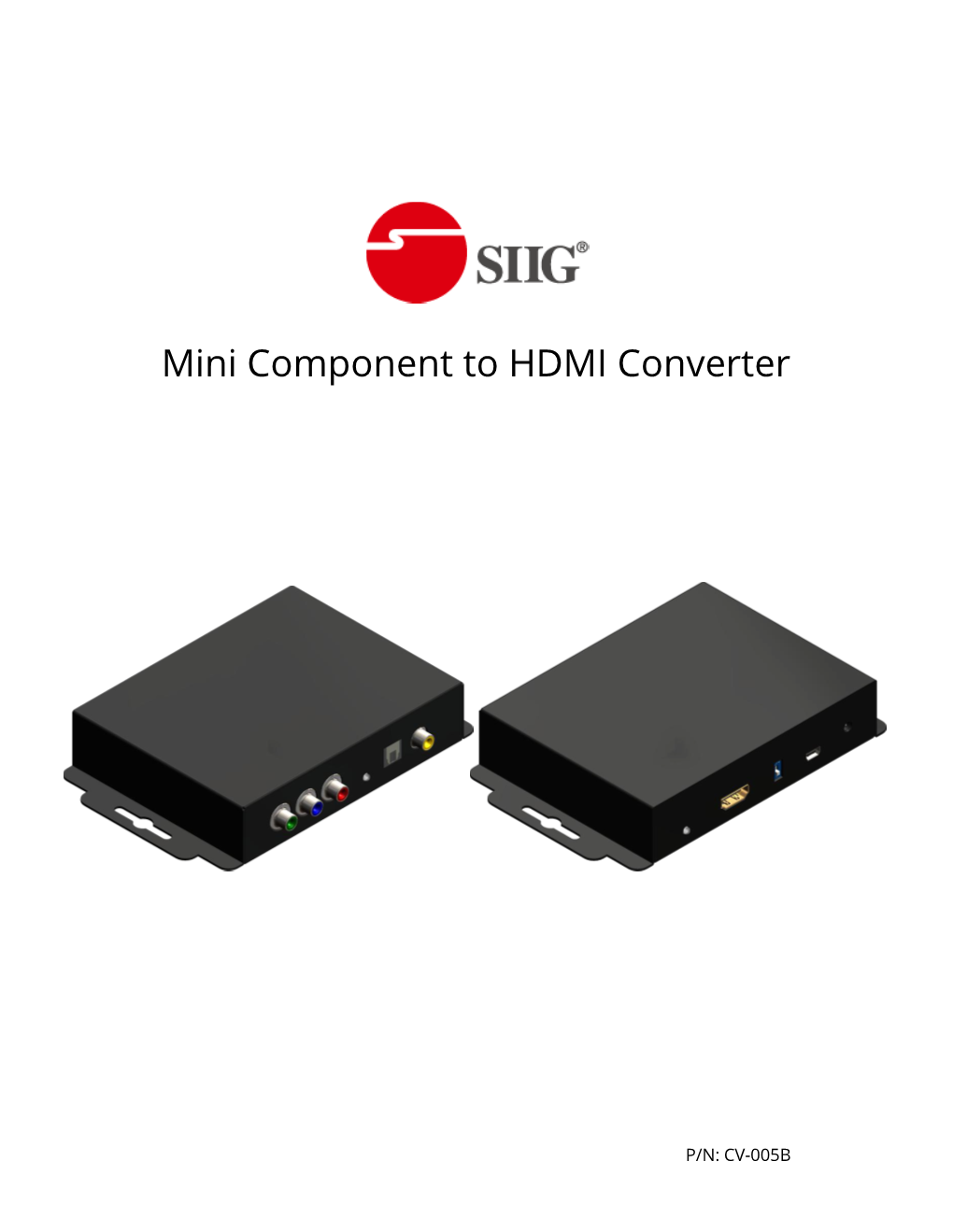 Mini Component to HDMI Converter