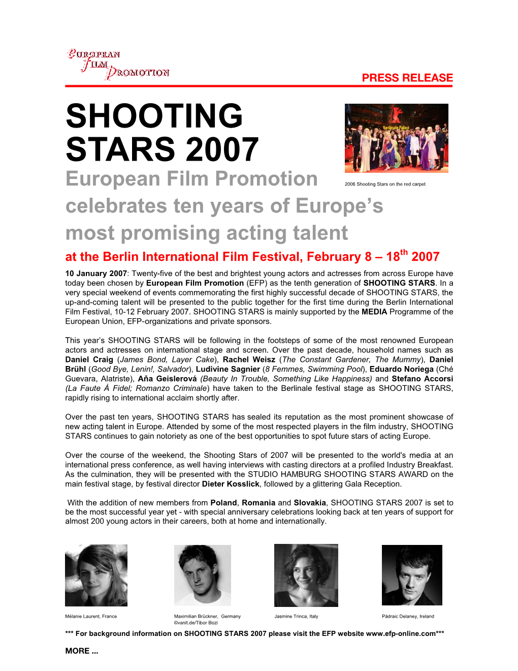 Shooting Stars 2007