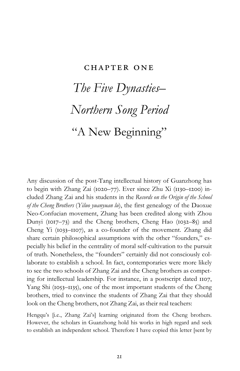 The Five Dynasties– Northern Song Period “A New Beginning”