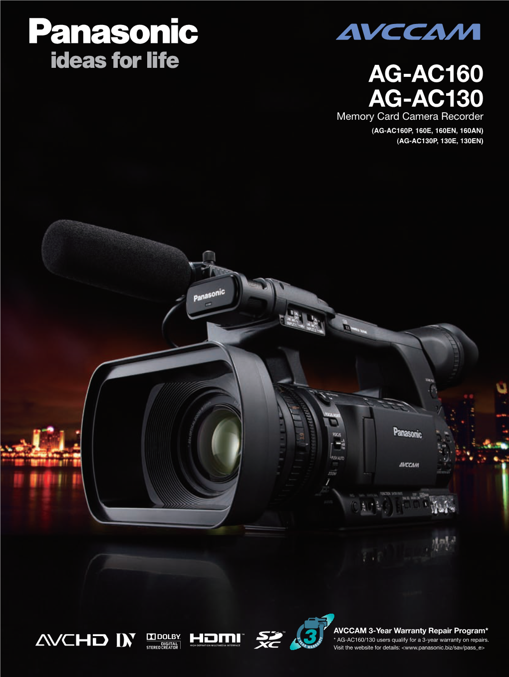 AG-AC160 AG-AC130 Memory Card Camera Recorder