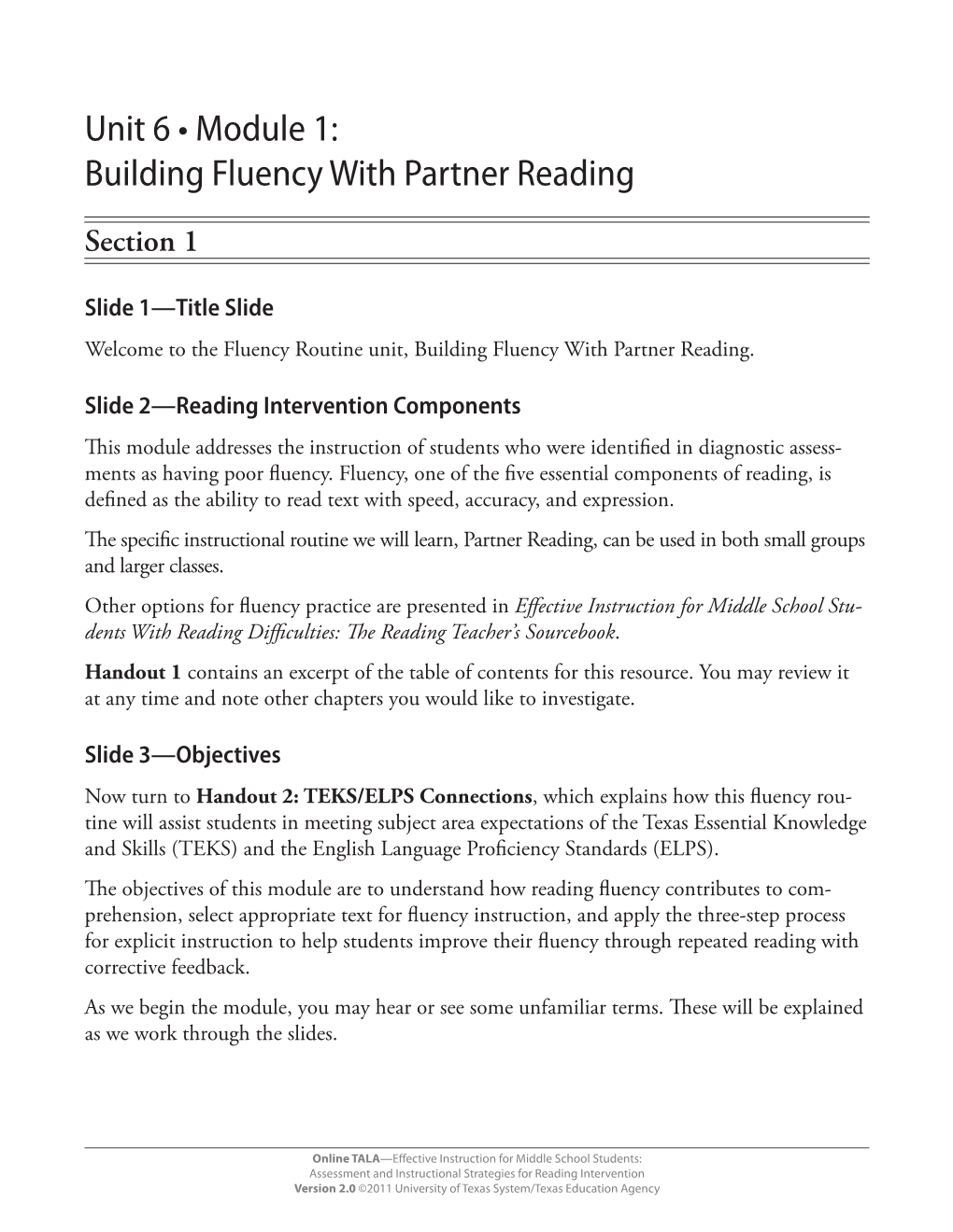 Building Fluency with Partner Reading