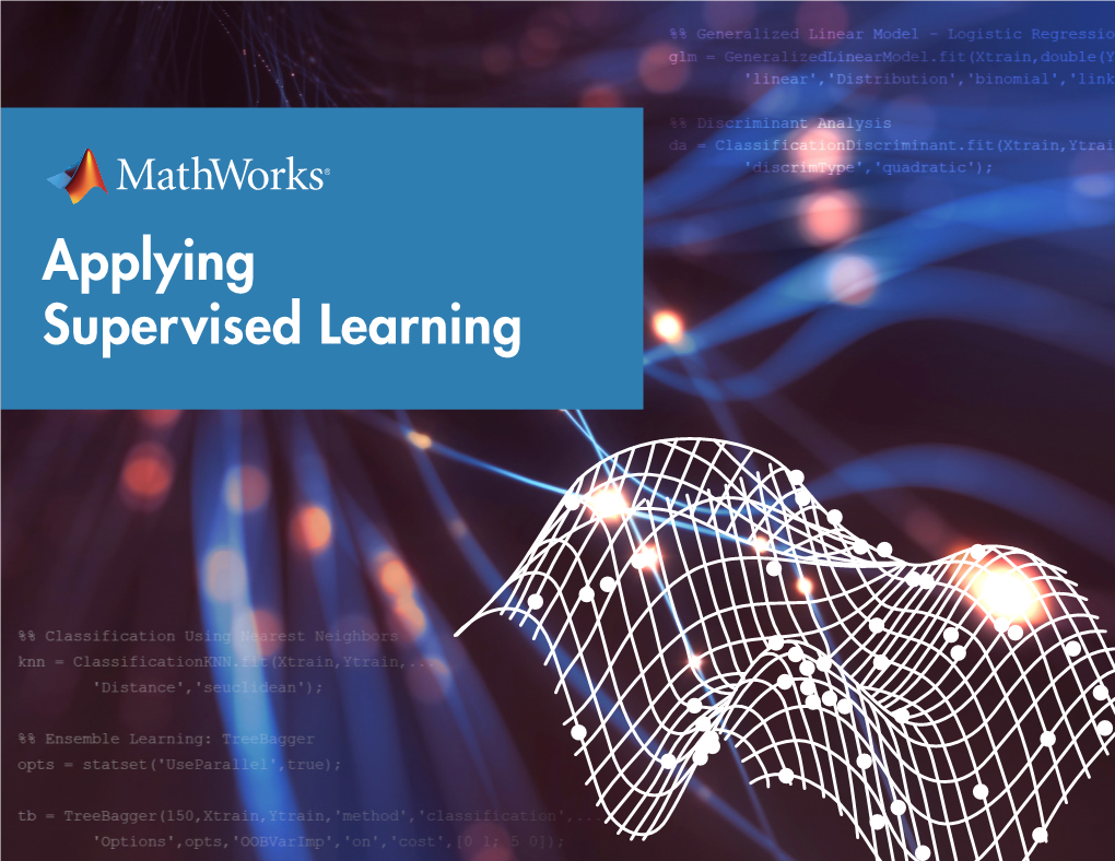 Applying Supervised Learning When to Consider Supervised Learning