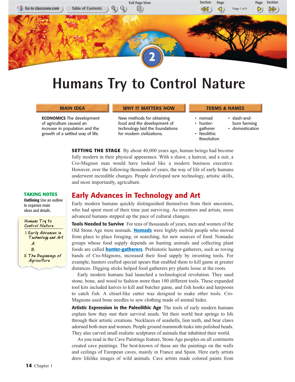 Humans Try to Control Nature