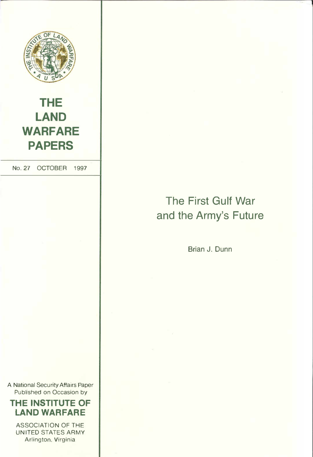 The First Gulf War and the Army's Future