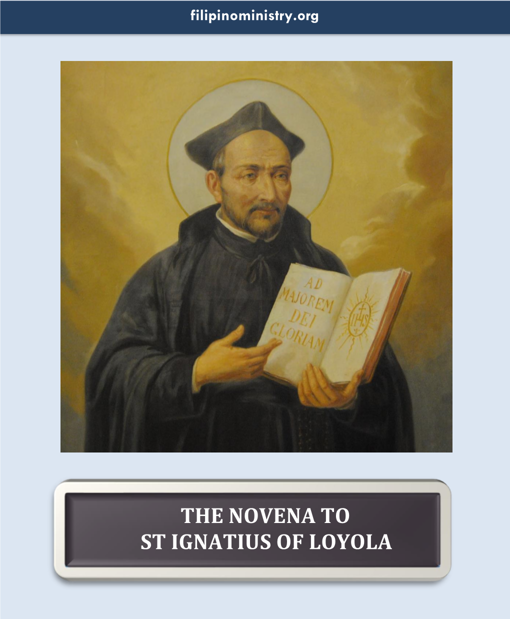 The Novena to St Ignatius of Loyola