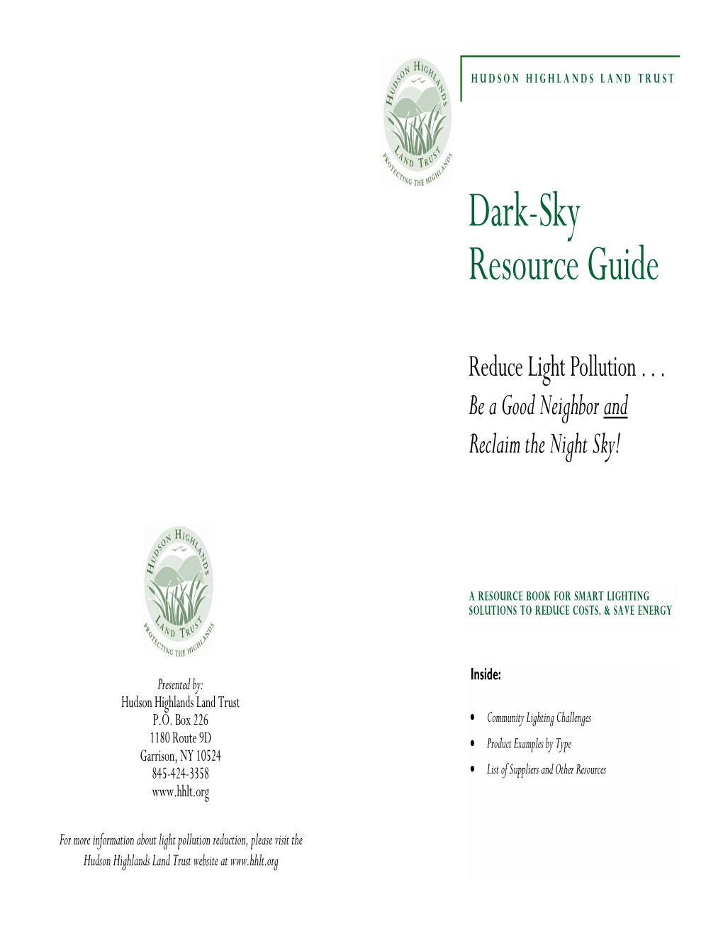 Dark-Sky Lighting Resource Guide